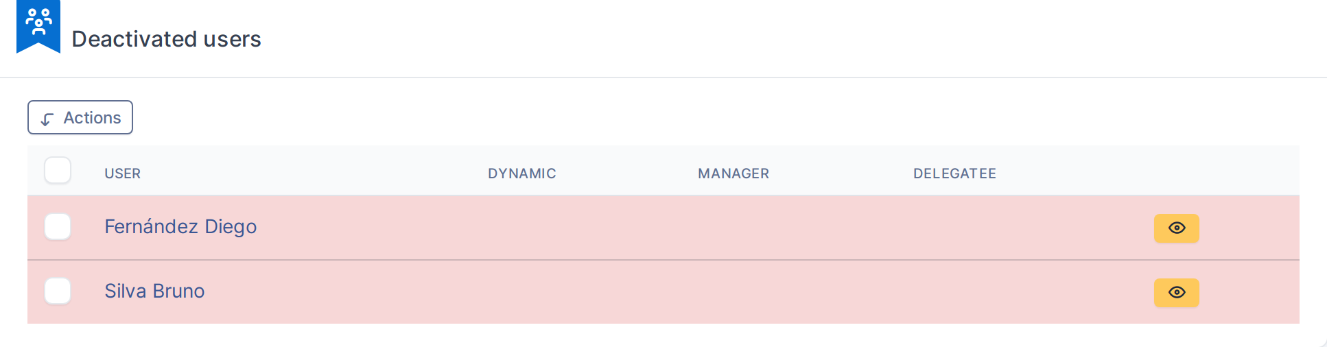 The member now listed as deactivated