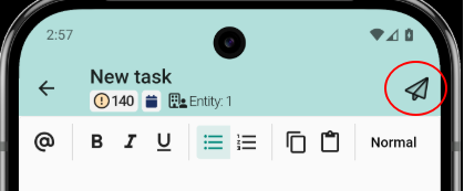 Send the task