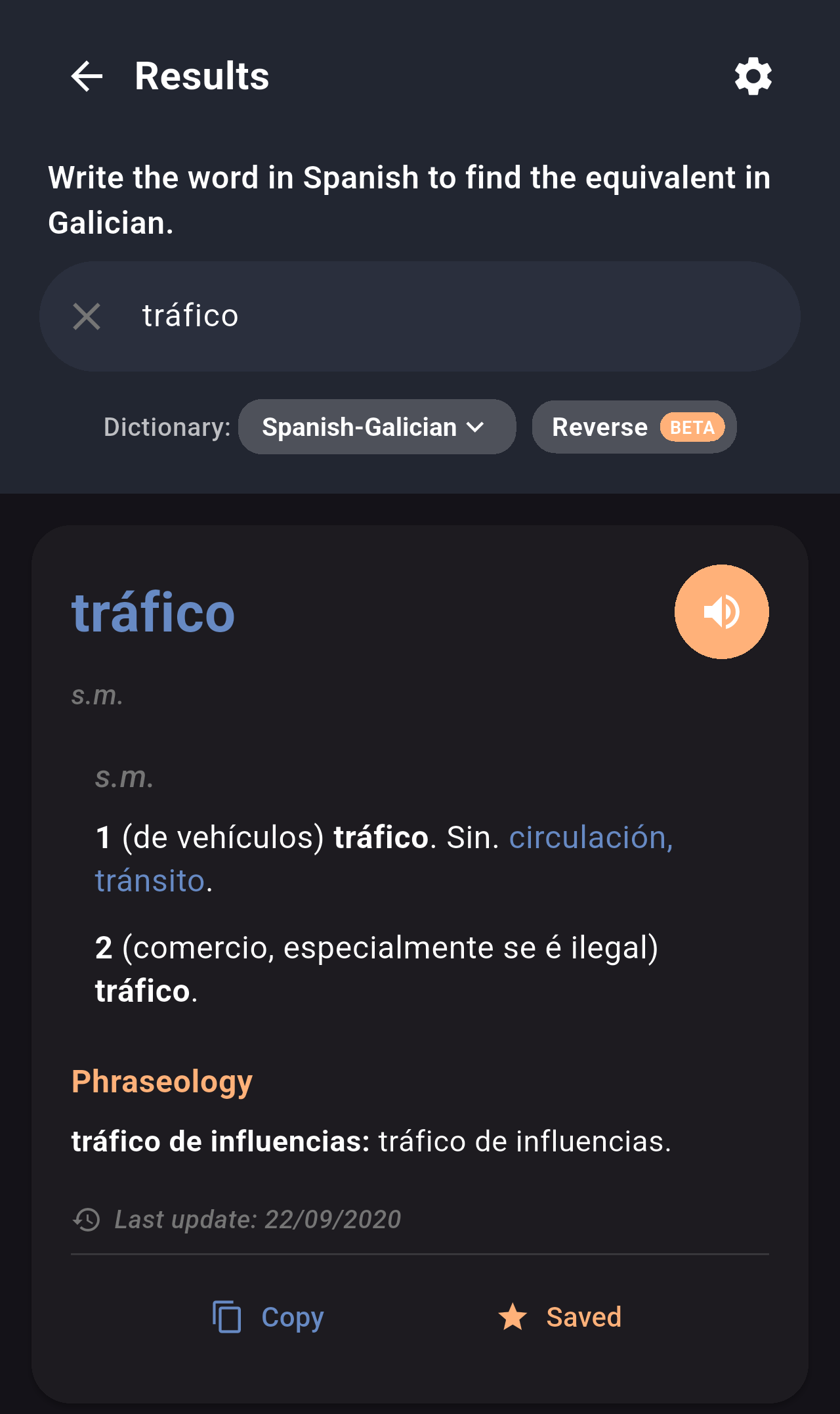 Result for tráfico with the dark theme