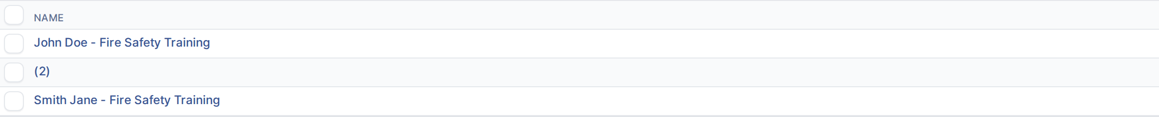 The new enrollment appears in the list.